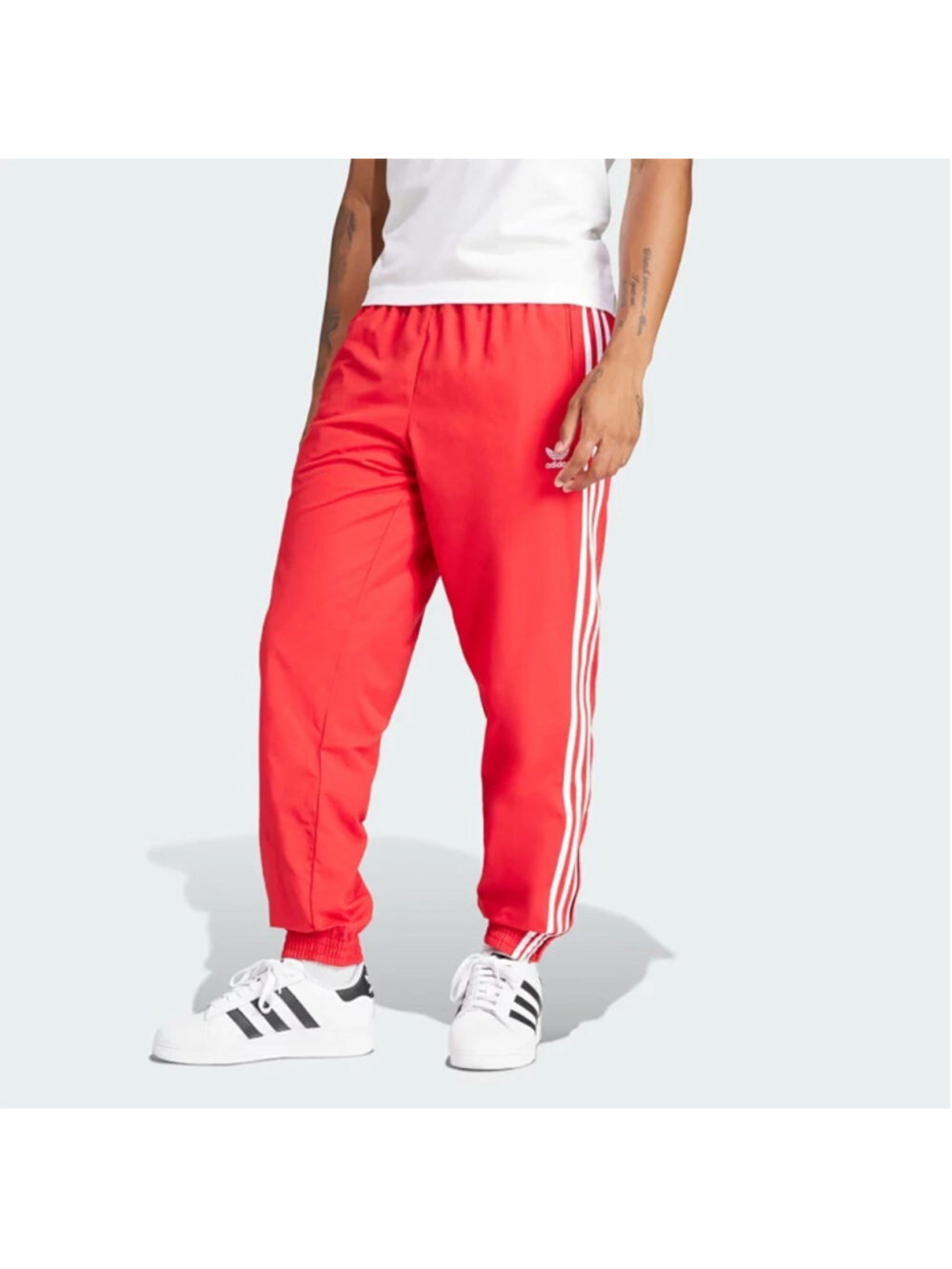 IT2498 Adidas Originals Mens Woven Firebird Track Pants Better Scarlet Sz L NWT